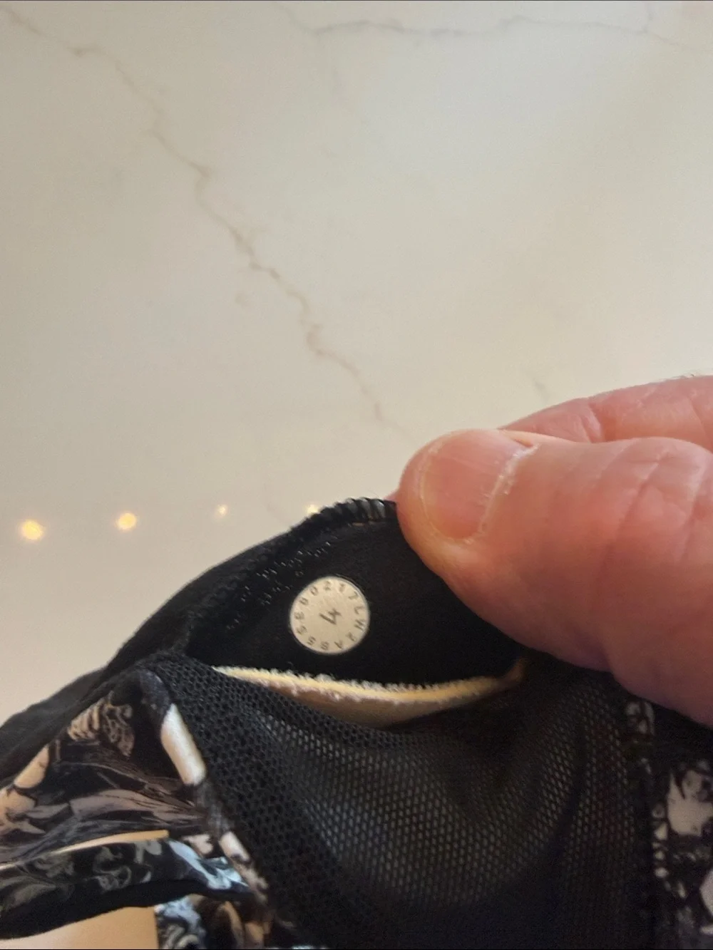 Women's Lululemon  Floral Strappy Bralette - Black & White